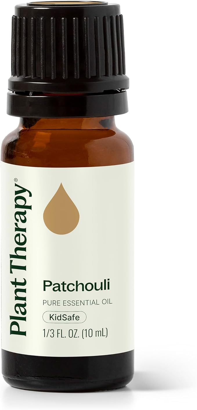 Plant Therapy Patchouli Essential Oil, 10 mL (1/3 oz), 100% Pure and Undiluted, Great for DIY Skincare and Essential Oil Diffusers