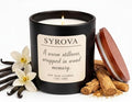 Vanilla & Cedarwood Candle, Luxury Scented Soy Candle 7oz, Cozy Sweet Fragrance for Home, Long Lasting Aromatherapy Candle, Gift for Women, Modern Jar Candle