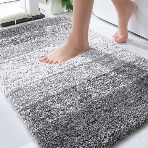 OLANLY Bathroom Rugs Mat 30x20, Extra Soft Absorbent Microfiber Bath Rugs by OLANLY