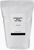 Minimalist Epsom Salt with Tea Tree Oil, Perfect for Scented Baths and Soaks, Packaged for Convenience in a Refillable Bag (80 Ounce)