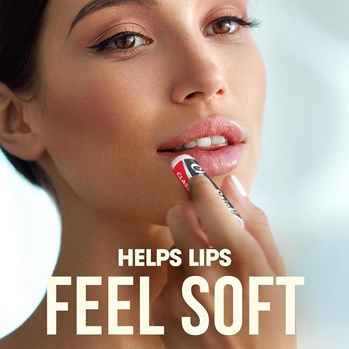 ChapStick Bulk Classic Strawberry Lip Balm, 24-Count – Tinted Lip Moisturizer, Juicy & Sweet, 0.15 Oz Ea