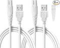 2 Pack Replacement Charger Cable for Electric Callus Remover for Feet, Compatible with Pritech Callus Remover BCM-1138 Electric Foot Callus Remover, Adapter USB Cable for Electric Feet Callus Remover