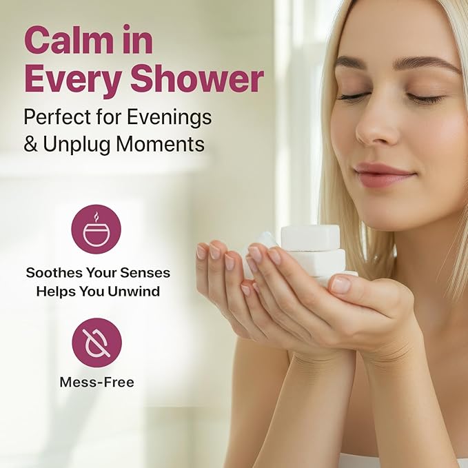 Shower Steamers Aromatherapy - USA Made with Natural Ingredients & Lavender Oil, Mothers Day Gifts for Mom, Large Shower Bombs for Stress Relief, Relaxing Spa Gifts for Women & Men, New Mom Gifts