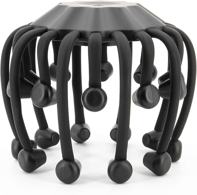 Electric Scalp Massager - Octopus Head Massager Stress Relax, 20 Claw Multi-Configuration Array Vibrating Nodes, 5 Modes, Bluetooth Music, Hair Scalp Relaxation, Fatigue Relief