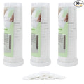 Replacement Towels for Hot Face Towel Warmer - 60 Count White Compressed Spa Towels (3 Rolls of 20), Compatible Refills for Facial Care & Professional Salon Use