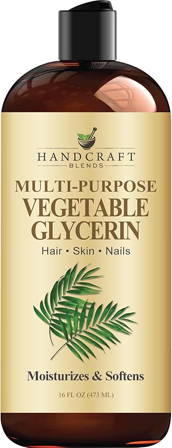 Handcraft Blends Vegetable Glycerin/Glycerine - for DIY Blends 16 Fl Oz - 100% Pure and Natural - Premium Grade Oil for Skin and Hair - Hair and Body - Massage