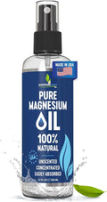 Pure Magnesium Oil Spray 12oz - Topical Magnesium Spray for Sleep & Feet - Extra Strength - USP Grade - 100% Natural and Organic Oil for Muscle Pain & Cramps - Less Sting - Less Itch - Made in USA
