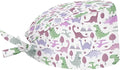 JoyLamoria Novelty Printed Cap with Sweatband Women Men Adjustable Tie Back Hats for Paiting