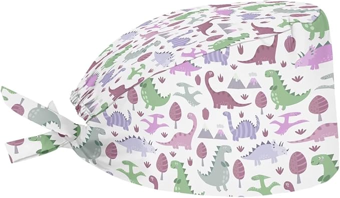 JoyLamoria Novelty Printed Cap with Sweatband Women Men Adjustable Tie Back Hats for Paiting