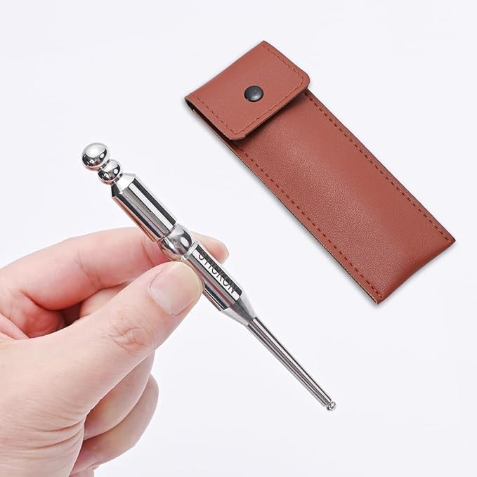 STICKON Stainless Steel Acupressure Pen Trigger Point Massage Tool Relief Pain Tools for Full Body, Massage Pen for Facial Deep Tissue(STICKON-65)