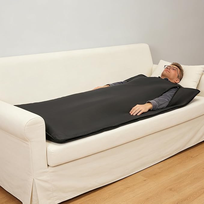 Portable Sauna Blanket with Controller, 500W 60Hz Sauna Blanket for Home Use, Adjustable Timer 5-60 Min, Temperature Range 96-167℉, 5.9 ft x 2.6 ft, Oxford Cloth