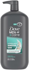 DOVE MEN + CARE Body & Face Wash, Sensitive Skin, Hydrated, 30 oz by DoveMenCare