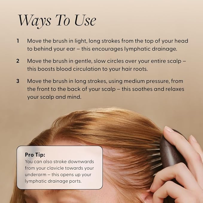 Arey The Scalp Brush | Ergonomic Scalp Massager for Circulation, Buildup Removal & Product Absorption | Gentle Daily Scalp Care for Healthier, Smoother Hair