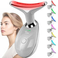 Facial Massager Face and Neck, Face 𝖲 culpting Wand with 7 Color Red (Grey)
