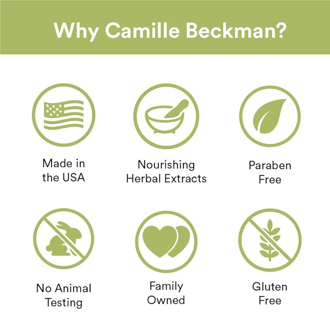 Camille Beckman Glycerine Hand Therapy Cream, Vitamin E Unscented, 6 Ounce
