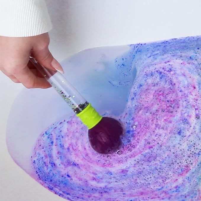 Baff Bombz Magic Brush, 4 x Bath Bombs, Magically Paint Your Bath Water, Creative Bath Toy for Children, Birthday Gifts for Boys & Girls, Pocket Money Toy, Moisturising Bath Fizzers