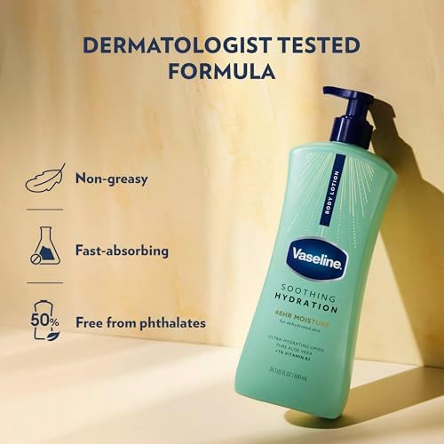 Vaseline Soothing Hydration Body Lotion with Aloe Vera Extract 20.3oz 3ct - Image 5