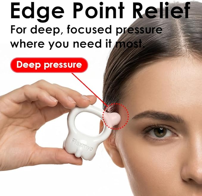 Ring Gua Sha Fascia Tool. Face & Body Massager – Non-Toxic Clay Ceramic, Durable & Easy Grip. Korean Beauty Gift/US Patented