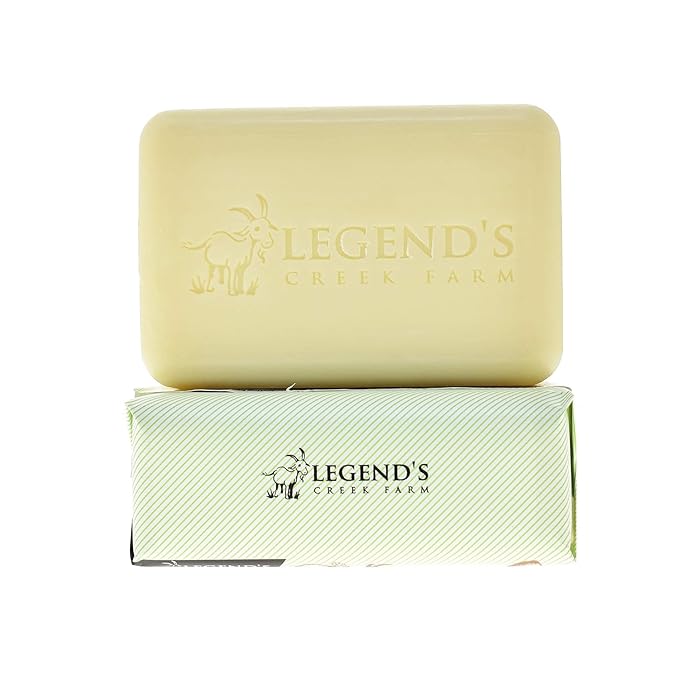 Legend's Creek Farm Goat Milk Soap - Triple Milled Moisturizing Bar for Hands and Body - 9 Oz Creamy Lather, Nourishing, Natural Soap for Sensitive Skin (Fresh Lime, Pack of 4)