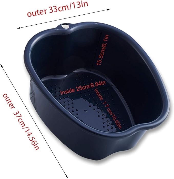 AXLOFO® Foot Soaking Bath Basin, Large Plastic Foot Soaking Tub, Feet Massage Feet Bath Bucket, Great for Getting the Dead/Old Skin Off Your Foots (Apple Green)