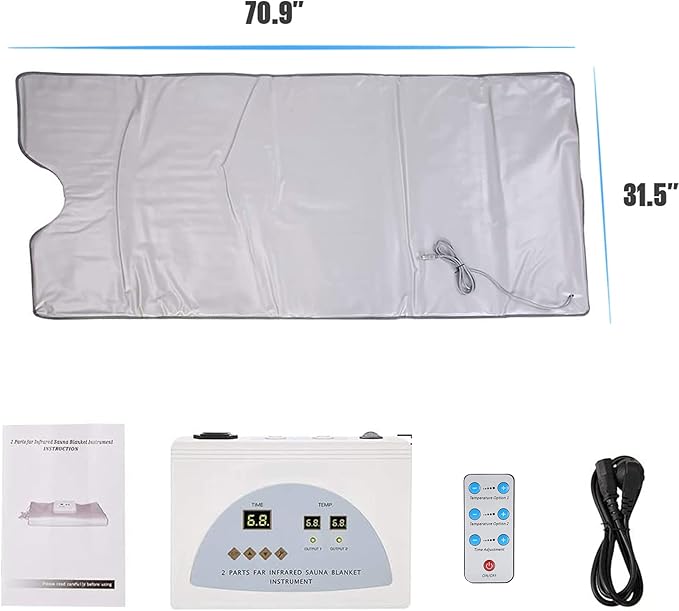 Infrared Sauna Blanket,Lightweight Portable Personal Steam Sauna Spa for Home Spa Detox, Relaxation