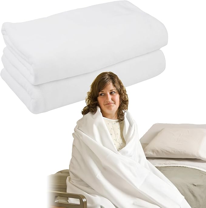 31"x71" Sauna Blanket Insert 2 Pack Machine Washable Blanket Towel Insert Super Absorbent Towel for Infrared Sauna Blankets (2, White)