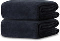 2 Piece Hand Towels Set Set 16x31 Inches,Soft Bath Sheet Towels Highly Absorbent Quick Dry Towels Set for Bathroom Hotel Spa Black