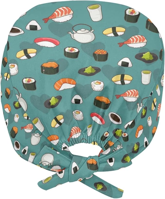 JoyLamoria Novelty Printed Cap with Sweatband Women Men Adjustable Tie Back Hats for Paiting