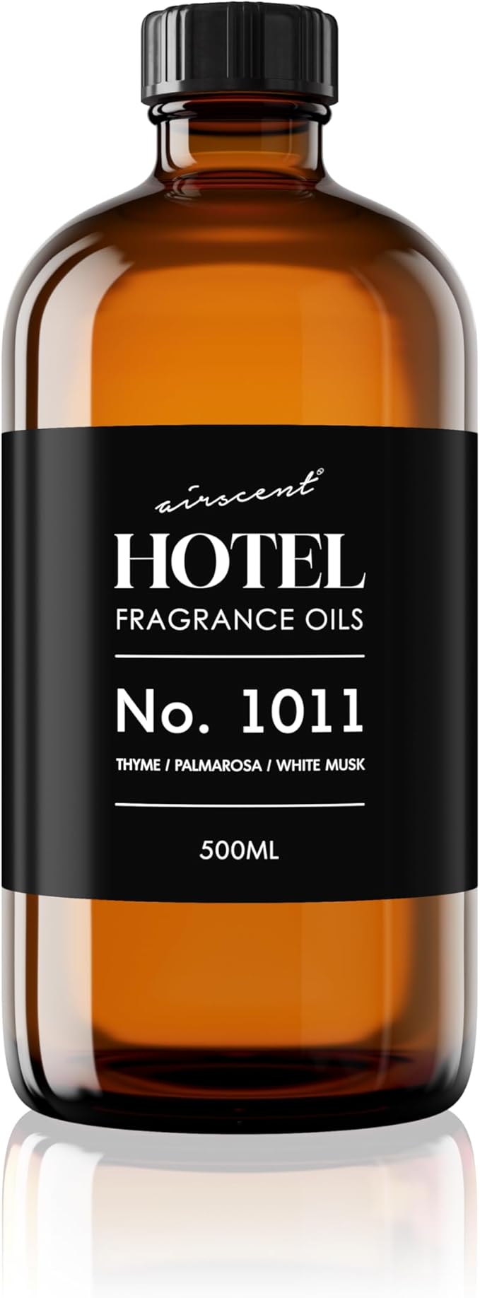 AirScent Hotel Diffuser Oil No. 1011 Inspired By The Beach Villas Hotel Scent - Premium Fragrance Oil for Ultrasonic and Waterless Diffusers and Crafting - 500 mL, 16.9 fl oz Glass Bottle