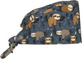 Alligator Ice Cream Working Cap, Scrub Cap with Sweatband, Adjustable Tie Back Hat Breathable Headgear for Women/Men