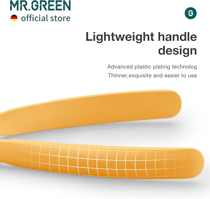 MR.GREEN Toenail Clippers Stainless Steel Ingrown Nail Cutter Thick and Hard Nails Pedicure Manicure Tools (Orange)