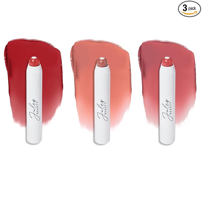 Julep It's Balm Tint of Color Lip Balm Trio - Cherry Wood, Cashmere Nude, Dusty Orchid Summer | Hydrating Lip Color with Vitamin E Core | Natural Gloss Finish | Vegan & Cruelty-Free