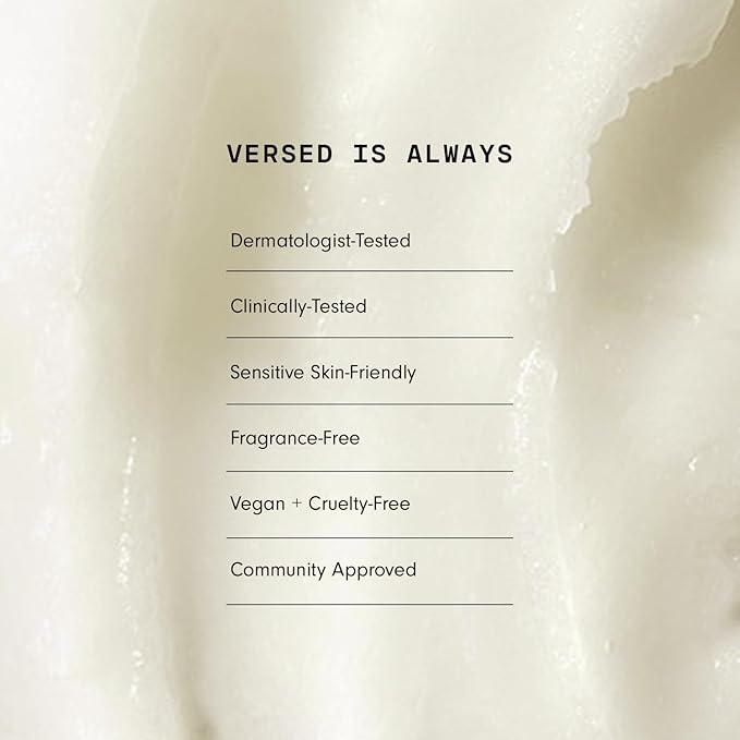 Versed Buff It Out AHA Exfoliating Body Scrub and Mask - Lactic Acid & Glycolic Acid Exfoliant - Microfine Pumice Body Exfoliator to Polish and Smooth Bumpy, Dry Skin - Vegan & Cruelty-Free (6 oz)