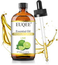 EUQEE Lime Essential Oil 4fl oz Pure Lime Oil Essential Oil with Dropper for Diffusers, DIY Soap & Bath Bombs (118 ml)