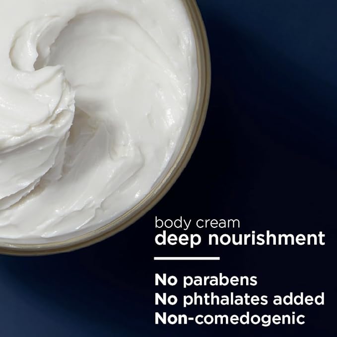 Vaseline Radiant X Deep Nourishment Body Cream 100% Pure Shea Butter, Coconut Oil, Vitamin C, & Peptides 10 oz (Pack of 6)
