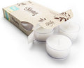 Shortie's Candle Company Baby Powder Premium Tealight Candles - Highly Scented with Essential & Natural Oils - 6 White Tea Lights - Beautiful Candlelight - Made in the USA - Fresh & Clean Collection