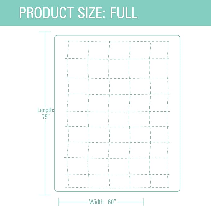 100% Cotton Full Mattress Pad/Blanket, Also can be Used as Cover by ShieldLife, Cotton Blend Protection Mat for Double/Full Size Bed by Shield Life. Made in Korea.