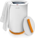 SereneLife Bucket Towel Warmers, White Large Towel Warmer for Spa and Bathroom, Luxury Towel Heater Gifts for Him & Her, Auto Shut-Off, Fits 2 large, Blankets, Bathrobes, PJ's