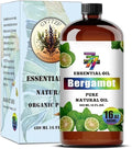 Bergamot Essential Oil - GV77ZF Bergamot Oils for Diffusers, Humidifiers, DIY Candles, Soap, Cleaning, Home, Office, Yoga, Massage, Gifts - 16 fl oz (480 ml)