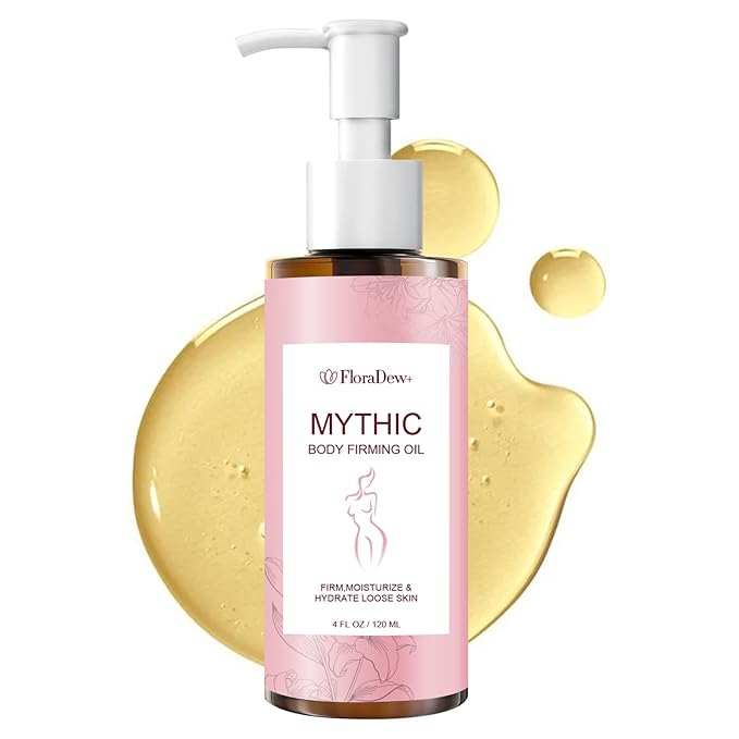 Mythic Body Oils for Women Skin Tightening Body Firming Oil Scented for Dry Skin After Shower - Hydrating Skin Care For Full Body With Natural Ingredients 4.23 FL OZ (Uncented)