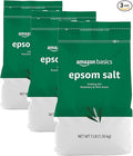 Amazon Basics Epsom Salt Soaking Aid, Soothing Rosemary & Mint Scent, 3 Pound (Pack of 3) (Previously Solimo)