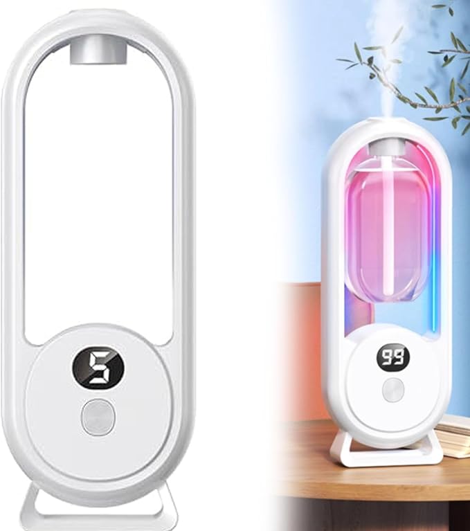 Automatic Aromatherapy Diffuser,Automatic Diffuser Sprayer,Upgrade Rechargeable 6 Modes Aromatherapy Diffusers for Bedroom Office Bathroom