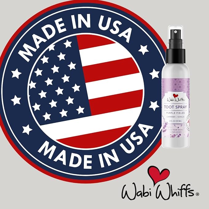 Wabi Whiffs Room and Bathroom Toot Sprays (Purple Fields)