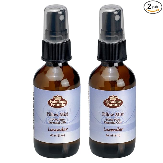 Fabulous Frannie Lavender Essential Oil Pillow or Room Mist All Natural Lavender Pure Essential Oil 2oz Each 2pk