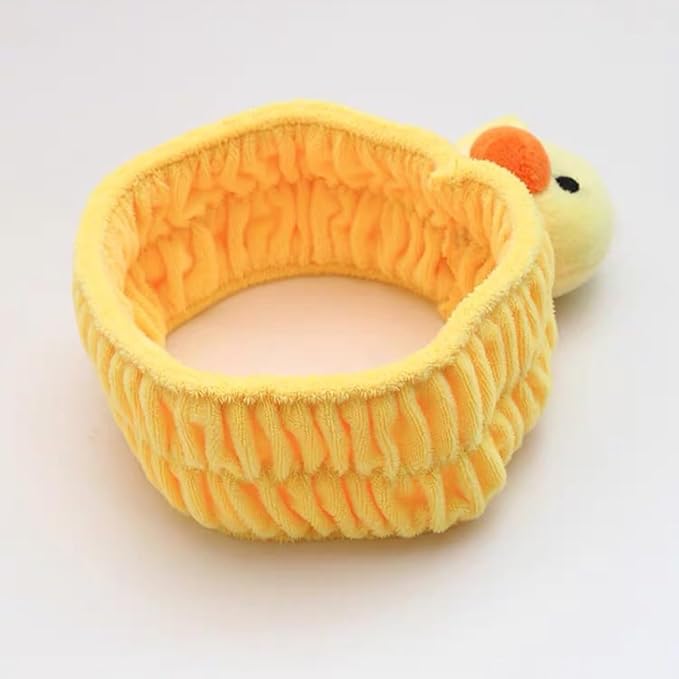 Funny Cat Headband for Women, Cute Animal Duck Frog Dinosaur Snail Kawaii Spa Headband Hair Accessories for Washing Face Shower Sports Beauty Skincare (Style 1)