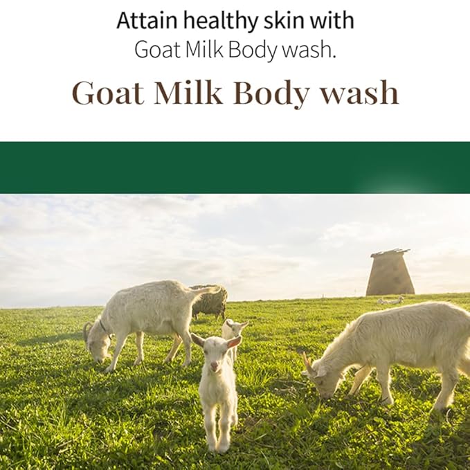 SHOWERMATE Goat Milk Body Wash Strawberry 27 fl oz / 800 ml (1 Pack)