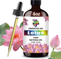 Lotus Essential Oil - GV77ZF Lotus Oils for Diffusers, Humidifiers, DIY Candles, Soap, Cleaning, Home, Office, Yoga, Massage, Gifts - 4 fl oz (120 ml)