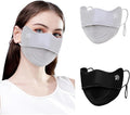 2Pcs UV Face Mask, Sun Masks for Women, Cooling Breathable Face Cover for Outdoors, Washable Reusable
