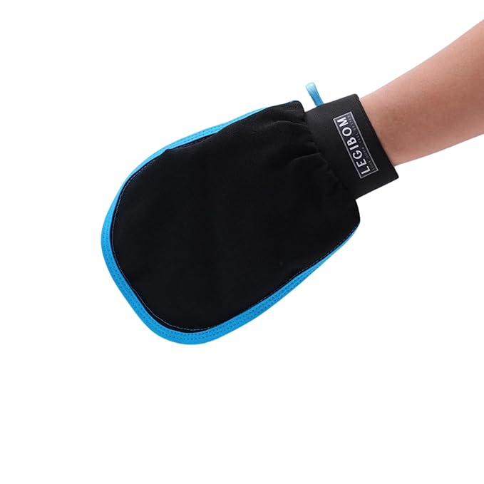 Korean Exfoliating Mitt & Body Scrub Glove – Deep Dead Skin Remover for Keratosis Pilaris & Self-Tan Removal – Smooth Skin Exfoliator for Shower, Women & Men 100% Viscose