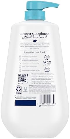Dove Body Wash Body Wash Gentle Exfoliate Sea Minerals 30.6 oz Sulfate Free - Image 2